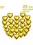 25 Adet Gold Kalp Folyo Balon 10 Inç 1