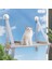 Gri Kedi Yatak Pencere Asılı Pet Kediler Hamak Ahşap Pet Yatak Yavru Tırmanma Çerçeve Güneşli Pencere Koltuk Yuva Rulman 20 kg Kedi Aksesuarları (Yurt Dışından) 2