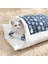 Mavi L 65X50CM Japon Kediler Yastıklı Yatak Kış Sıcak Kedi Mağara Evi Artı Kadife Köpek Evcil Hayvan Yatakları Derin Uyku Kediler Mat Uyku Tulumu Yuva Yastığı (Yurt Dışından) 1