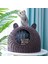 Mavi S-4kg Pet House Rattan Kedi Yuvası Yaz Yarı-Kapalı Kapalı Yatak Mat Nefes Alabilir Dayanıklı Köpek Sepeti Küçük Orta Kediler/köpekler Için (Yurt Dışından) 2