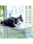 C 50X30 cm Kedi Hamak Vantuz Katlanır Balkon Yatak Asılı Cam Sepet Küçük Orta Kediler Için Dayanıklı Çelik Çerçeve Ped Yavru Malzemeleri (Yurt Dışından) 2