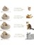 Kahve 35X35CM Kış Süper Sıcak Kedi Yatakları Kalın Peluş Kedi Evi Kapalı Uzun/kısa Tip Yuvarlak Pet Yuva Cama Gato Kumu Köpekler Için Yumuşak Mat (Yurt Dışından) 4