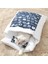 Kediler S 45X30CM Kedi Uyku Tulumu Sarılın Mağara Yatağı Köpek Yatakları Kış Kendiliğinden Isınan Pet House Yastık ile Yavru Küçük Yavru Köpekler Için Japon Futon (Yurt Dışından) 5