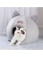 Gri L(35X35X40CM) Büyük Kedi Yatağı Mağara Küçük Yün Rahat Pet Iglo Yatak Kış Evi Yuva Köpek Kulübesi Gri Derin Uyku Kışın Konfor Kedi Yatağı (Yurt Dışından) 3