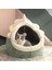 Yeşil M 38X36X32CM Büyük Uzay Pet Yatak Pedi Oyuncak Asılı Top Kedi Yatak Kedi Evi Kedi Mat Yarı-Kapalı Kedi Villa Dört Mevsim Evrensel Konfor (Yurt Dışından) 1