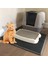 Siyah 45X60 cm Kedi Kumu Tepsisi Mat Su Geçirmez Eva Çift Katmanlı Kedi Kendini Temizleyen Sandbox Ped Kaymaz Pet Çöp Kutusu Mat Kedi Tuvaleti (Yurt Dışından) 2