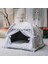 Pembe Çiçekler M 52X52X40CM Tatlı Prenses Kedi Yatağı Genel Teepee Kapalı Rahat Hamak Zeminler Katlanabilir Kedi Çadırı Köpek Evi Yatak Evcil Hayvan Sepeti Yastık (Yurt Dışından) 2