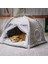Pembe Çiçekler M 52X52X40CM Tatlı Prenses Kedi Yatağı Genel Teepee Kapalı Rahat Hamak Zeminler Katlanabilir Kedi Çadırı Köpek Evi Yatak Evcil Hayvan Sepeti Yastık (Yurt Dışından) 3