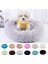 Mavi 50CM Donut Kedi Yatak Yuvarlak Peluş Pet Yatak Kediler Köpekler Için Pet Derin Uyku Yuvası Yumuşak Sıcak Yavru Mağara Köpek Kulübesi Kanepe Kedi Uyku Yatak (Yurt Dışından) 2