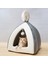 Gri L28XW28XH29CM 1 Adet Sıcak Pet Kedi Yatak Kapalı Yavru Ev Sıcak Küçük Köpekler Için Yuva Katlanabilir Kediler Mağara Sevimli Uyku Mats Kış Ürünleri (Yurt Dışından) 2