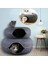 Mavi Yatak Donut 50X50X20CM Donut Pet Kedi Tüneli Interaktif Yatak Oyuncak Ev Mat Kediler Yastık Yuva Uyuyan Yavru Kedi Mağara Köpek Ev Yatağı Sıcak Donut Evcil Hayvan Oyuncaklar Için (Yurt Dışından) 5