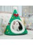 Green-1 S(38X45CM) Sıcak Pet Yatak Noel Şapka Şekli Kedi Kulübesi Evi Yumuşak Peluş Yuva Köpek Küçük Kedi Uyku Yatakları Çadır Taşınabilir Evcil Hayvan Yastığı Mat (Yurt Dışından) 1