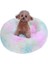 Fasulye Ezmesi 15.7 Inç-40 cm Sakinleştirici Kedi Yatağı Yumuşak Yuvarlak Köpek Yatakları Anti-Anksiyete Donut Cuddler Ev Isınma Rahat Kabarık Peluş Polar (Yurt Dışından) 1
