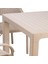 Camsız 90X150CM Bahçe Balkon Masası Rattan Desenli Outdoor Serisi 2
