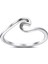 Moda Çift Yüzük Gümüş-Dalga (Yurt Dışından) 1
