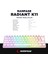 RADIANT K11 Beyaz Type-C Bağlantılı RGB Puding Tuşlu US Layout (ingilizce Q) Red Switch Gaming Oyuncu Klavye 6