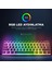 RADIANT K11 Siyah Type-C Bağlantılı RGB Puding Tuşlu US Layout Red Switch Gaming Oyuncu Klavye 2