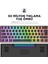 RADIANT K11 Siyah Type-C Bağlantılı RGB Puding Tuşlu US Layout Red Switch Gaming Oyuncu Klavye 5