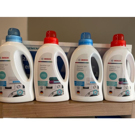 Bosch Siemens Sıvı Çamaşır Deterjanı 4'lü Set Yüksek Verim Beyaz ve Renkliler İçin