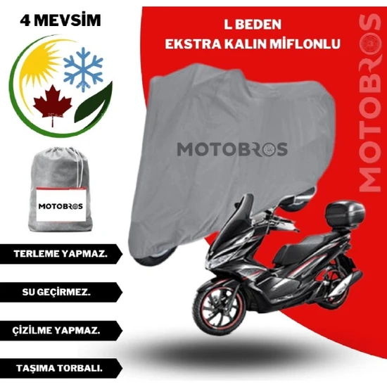 Motobros Motor Brandası Motosiklet Brandası L Beden (Ekstra Kalın)