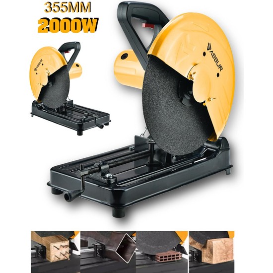 Assur Germany 2000 W 355 mm Bakır Sargılı Metal Şanzıman Fiyatı