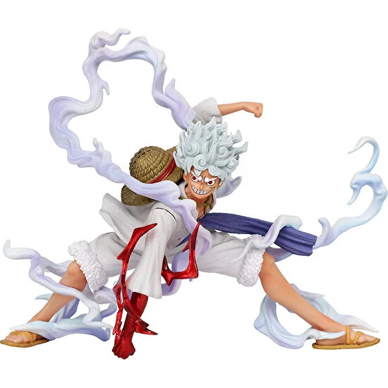 One Piece Anime One Piece Güneş Tanrısı Nika Beşinci Vites Luffy Çömelme Pozisyonu Ikinci Vites Meyve Uyanış Beyaz Saç Anime Şekilli Kalıp (Yurt Dışından)