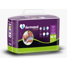 Dermaped Gece Medium 85-125 cm 30'lu Bel Bantlı Yetişkin Hasta Bezi