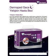 Dermaped Gece Medium 85-125 cm 30'lu Bel Bantlı Yetişkin Hasta Bezi