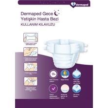 Dermaped Gece Medium 85-125 cm 30'lu Bel Bantlı Yetişkin Hasta Bezi