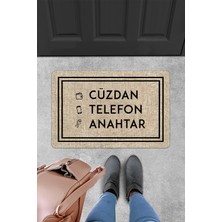 Evaşk Kapı Önü Paspası Vinil Kaymaz Tabanlı