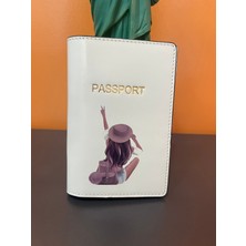 Seyahat Aksesuar Kumral Özgür Kız Deri Pasaport Kılıfı