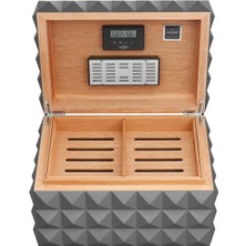 Bek Tobacco Colibri Grand Quasar Humidor Puro Kutusu Gunmetal 120'S