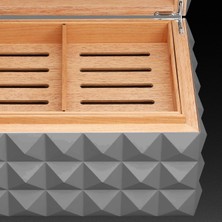Bek Tobacco Colibri Grand Quasar Humidor Puro Kutusu Gunmetal 120'S