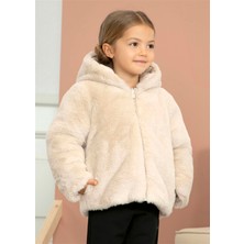 Abel & Lula 4-14 Yaş Kız Çocuk Çift Taraflı Mont Bej