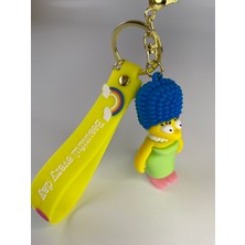 Pink Simpsonlar Marge Simpson 7 cm 3 Boyutlu Anahtarlık