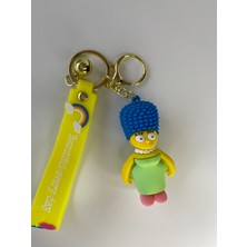 Pink Simpsonlar Marge Simpson 7 cm 3 Boyutlu Anahtarlık