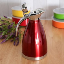 BEPretty Çeş Paslanmaz Çelik Parlak Ünümlü Yalıı Tencere Sürahileri 2l Kırmızı (Yurt Dışından)