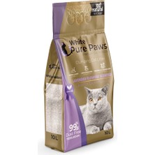 Pure Paws İnce Taneli Lavanta Çiçeği Kokulu Doğal Bentonit Kedi Kumu 10 Lt