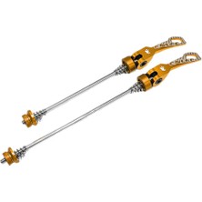 Strade Store 2pcs Ultralight Hızlı Bırakma Şişleri Set Aks Qr Yol Cıvatası Altın (Yurt Dışından)