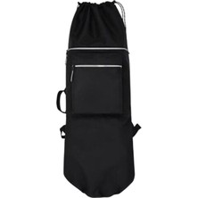 Remiel Kaykay Sırt Çantası Longboard Taşıma Çantası Organizatör Taşınabilir Oxford Depolama Siyah 90CMX33CM (Yurt Dışından)