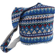 Mirrorr Thai Hobo Omuz Çantası Omuz Çantası Çanta Çanta Mavi 35 x 18 x 32 cm (Yurt Dışından)