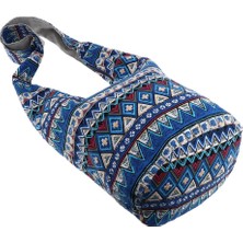 Mirrorr Thai Hobo Omuz Çantası Omuz Çantası Çanta Çanta Mavi 35 x 18 x 32 cm (Yurt Dışından)