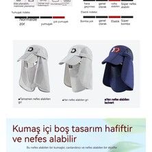 Mushen Balıkçışapkası Güneşkomaşapkası Güneşapkasıyüz Korumaanti-Sivrisinek Kapkaçabuk Kuryanşapkaşapka Balıklı Katlanabiler (Yurt Dışından)