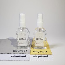 Skyfeel Gözlük Temizleme Spreyi 2 Adet + Mikrofiber Gözlük Temizleme Bezi 2 Adet