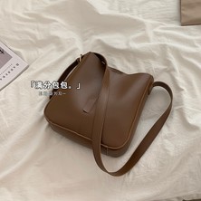 Hssaizlm Zara Büyük Kapasiteli Çanta Kadın Retro Kova Çantası Okul Çantası Askılı Çanta Tote Çanta (Yurt Dışından)