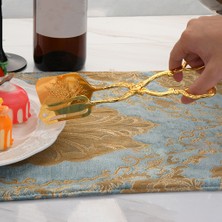 Kozoza Salata Maşası Salata Çatal Bıçak Takımı Çatal Bıçak Takımı Kek Maşası Parti Catering Yuvarlak Altın (Yurt Dışından)