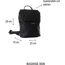 Bagwise Kadın Sırt Çantası, Tablet Bölmeli, Orta Boy 9006
