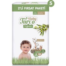 Baby Turco Doğadan 2'li Ultra Fırsat Paketi Bebek Bezi 6 Numara Xlarge 230 Adet