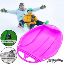 Strade Store Kar Kızağı Çocuk Kızağı Sledge Luge Kış Oyuncak Snowboard Sleigh Çocuk Pembe (Yurt Dışından)