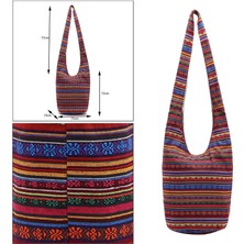 Mirrorr Thai Hobo Çanta Omuz Çantası Çanta Boho Çanta + Bordo Orta (Yurt Dışından)